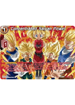 BT24-007 Concentrated Saiyan Power (Alt art)