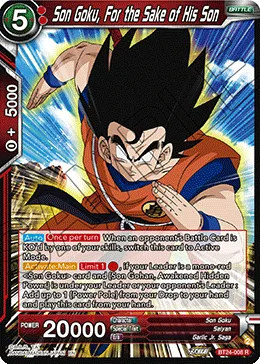 BT24-008 Son Goku, For the Sake of His Son
