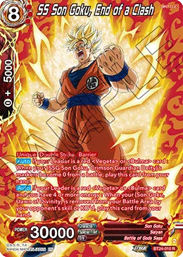 BT24-010 SS Son Goku, End of a Clash (Alt art)