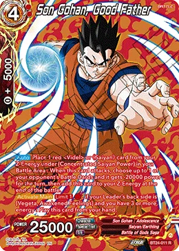 BT24-011 Son Gohan, Good Father (Alt art)