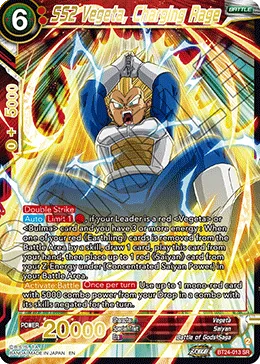 BT24-013 SS2 Vegeta, Charging Rage