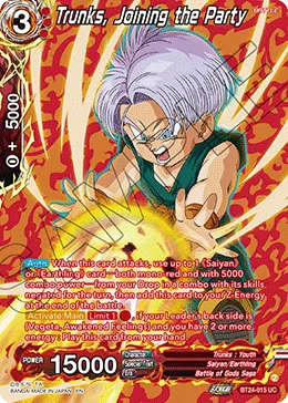 BT24-015 Trunks, Joining the Party (Alt art)