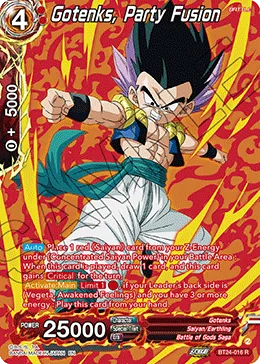 BT24-016 Gotenks, Party Fusion (Alt art)