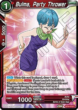 BT24-019 Bulma, Party Thrower