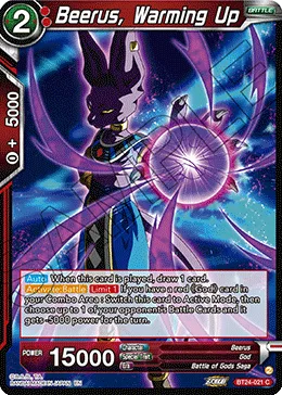 BT24-021 Beerus, Warming Up