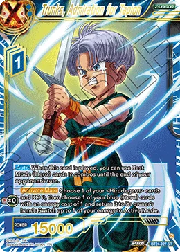 BT24-027 Trunks, Admiration for Tapion