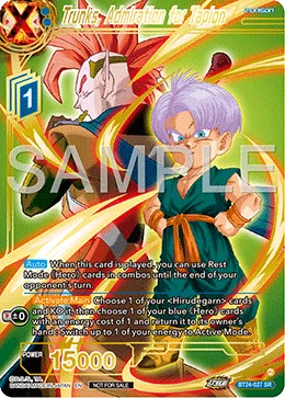 BT24-027 Trunks, Admiration for Tapion (Promo)