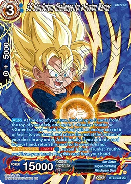 BT24-034 SS Son Goten, Challenge for a Fusion Warrior (Alt art)