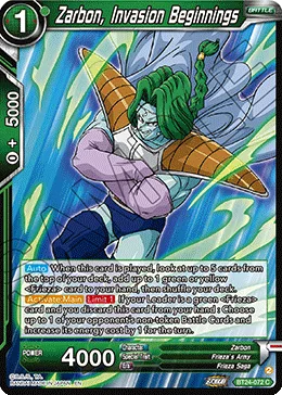 BT24-072 Zarbon, Invasion Beginnings