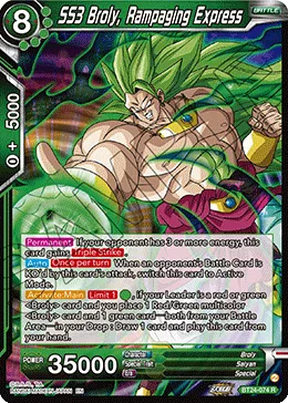 BT24-074 SS3 Broly, Rampaging Express