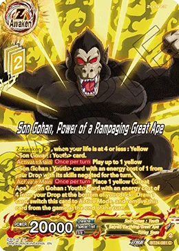BT24-081 Son Gohan, Power of a Rampaging Great Ape (Alt art)