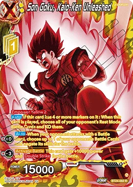 BT24-082 Son Goku, Kaio-Ken Unleashed (Alt art)