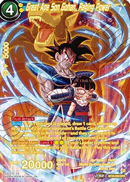 BT24-088 Great Ape Son Gohan, Raging Power (SPR)