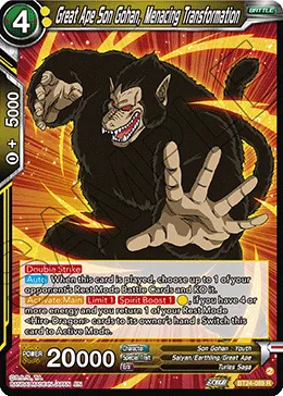 BT24-089 Great Ape Son Gohan, Menacing Transformation