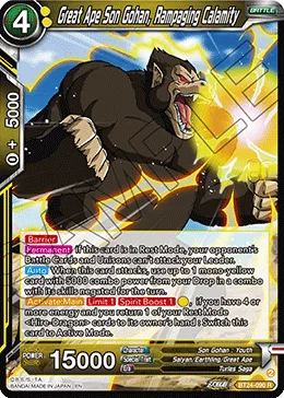 BT24-090 Great Ape Son Gohan, Rampaging Calamity