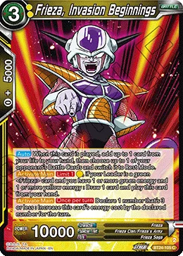 BT24-105 Frieza, Invasion Beginnings
