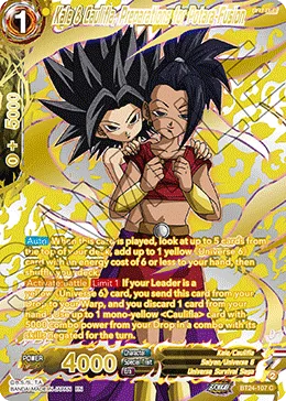 BT24-107 Kale & Caulifla, Preparations for Potara-Fusion (Alt art)