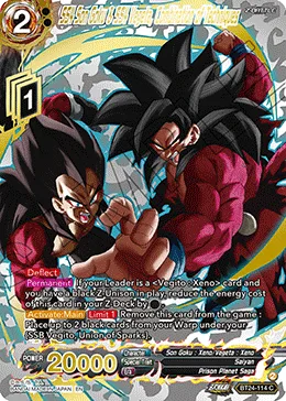 BT24-114 SS4 Son Goku & SS4 Vegeta, Combination of Techniques (Alt art)