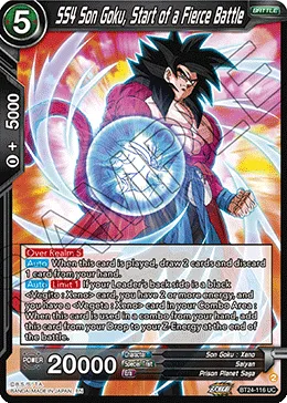 BT24-116 SS4 Son Goku, Start of a Fierce Battle