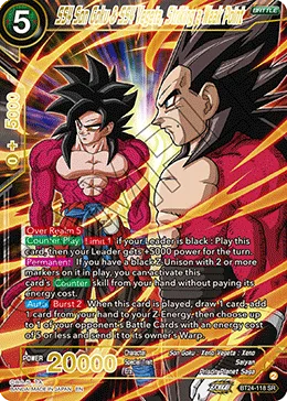 BT24-118 SS4 Son Goku & SS4 Vegeta, Striking a Weak Point