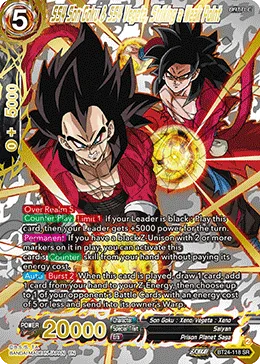 BT24-118 SS4 Son Goku & SS4 Vegeta, Striking a Weak Point (Parallel)