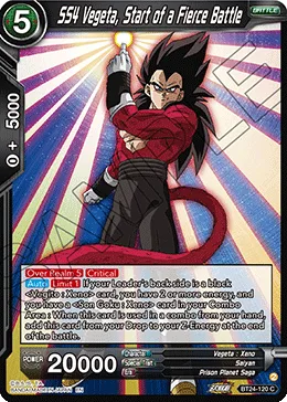 BT24-120 SS4 Vegeta, Start of a Fierce Battle