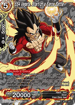 BT24-120 SS4 Vegeta, Start of a Fierce Battle (Alt art)
