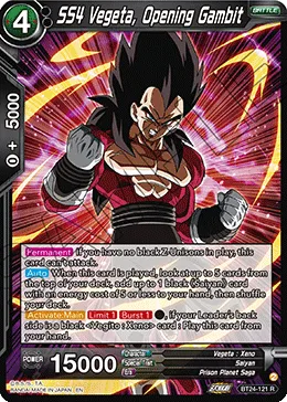 BT24-121 SS4 Vegeta, Opening Gambit
