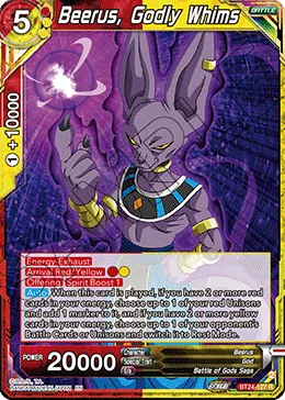 BT24-127 Beerus, Godly Whims