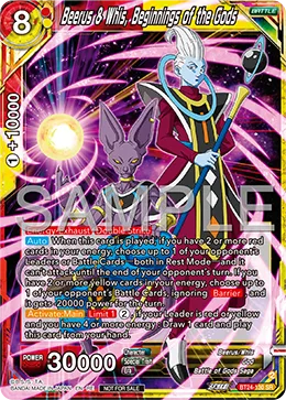 BT24-130 Beerus & Whis, Beginnings of the Gods (Parallel)