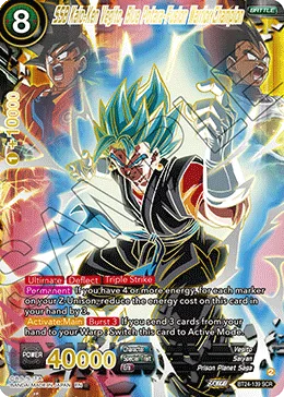 BT24-139 SSB Kaio-Ken Vegito, Blue Potara-Fusion Warrior Champion (Alt art)