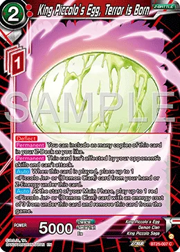 BT25-007 King Piccolo’s Egg, Terror is Born