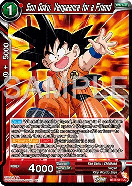 BT25-011 Son Goku, Vengeance for a Friend