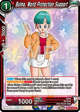 BT25-015 Bulma, World Protection Support