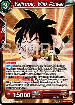 BT25-016 Yajirobe, Wild Power