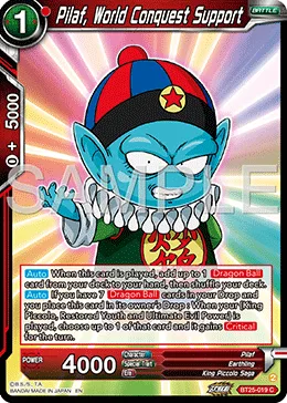 BT25-019 Pilaf, World Conquest Support