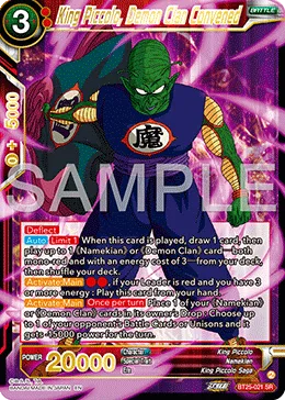 BT25-021 King Piccolo, Demon Clan Convened