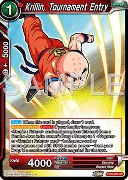 BT25-030 Krillin, Tournament Entry