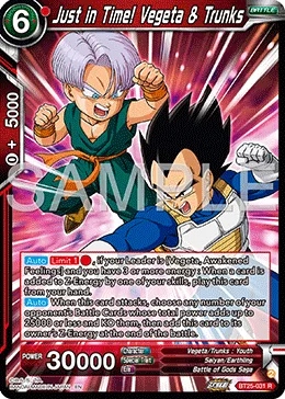 BT25-031 Just in Time! Vegeta & Trunks
