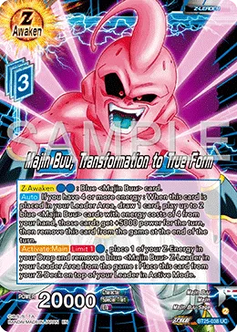 BT25-038 Majin Buu, Transformation to True Form