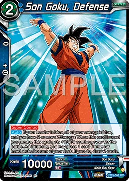 BT25-052 Son Goku, Defense