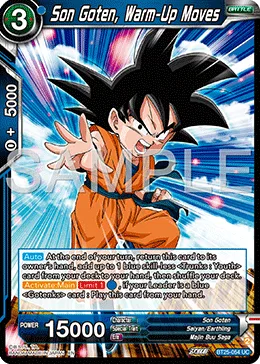 BT25-054 Son Goten, Warm-Up Moves