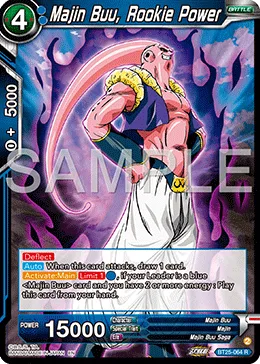BT25-064 Majin Buu, Rookie Power