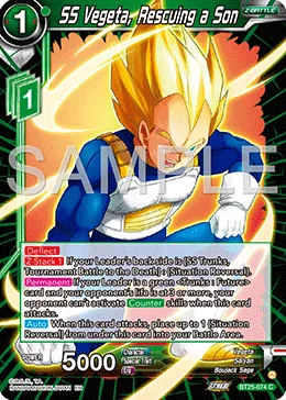 BT25-074 Vegeta, Rescuing a Son