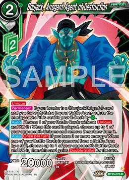 BT25-075 Boujack, Arrogant Agent of Destruction