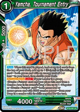 BT25-081 Yamcha, Tournament Entry
