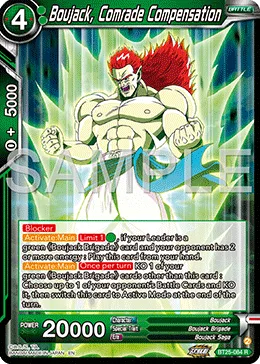 BT25-084 Boujack, Comrade Compensation