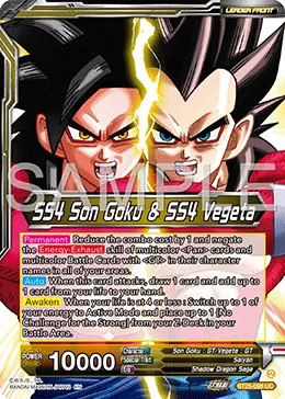 BT25-098 SS4 Son Goku & SS4 Vegeta (Alt art)
