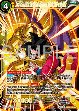 BT25-107 SS4 Son Goku VS Nuova Shenron, Clash With a Soldier