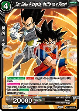 BT25-121 Son Goku & Vegeta, Battle on a Planet